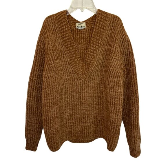 ACNE STUDIOS Keborah Chunky Rib Knit Wool Oversized Sweater - Size S - Picture 3 of 7